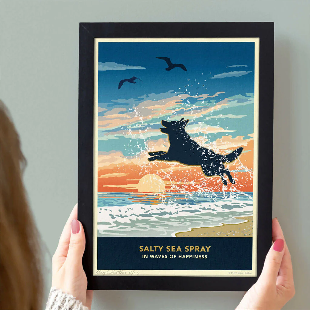 GERMAN SHEPHERD 'WAVES OF HAPPINESS’ LIMITED EDITION ART PRINT - Image 5