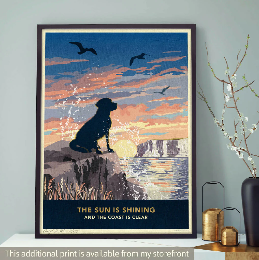 LABRADOR 'WAVES OF HAPPINESS’ LIMITED EDITION ART PRINT - Image 10