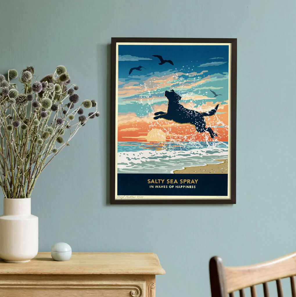 LABRADOR 'WAVES OF HAPPINESS’ LIMITED EDITION ART PRINT - Image 3