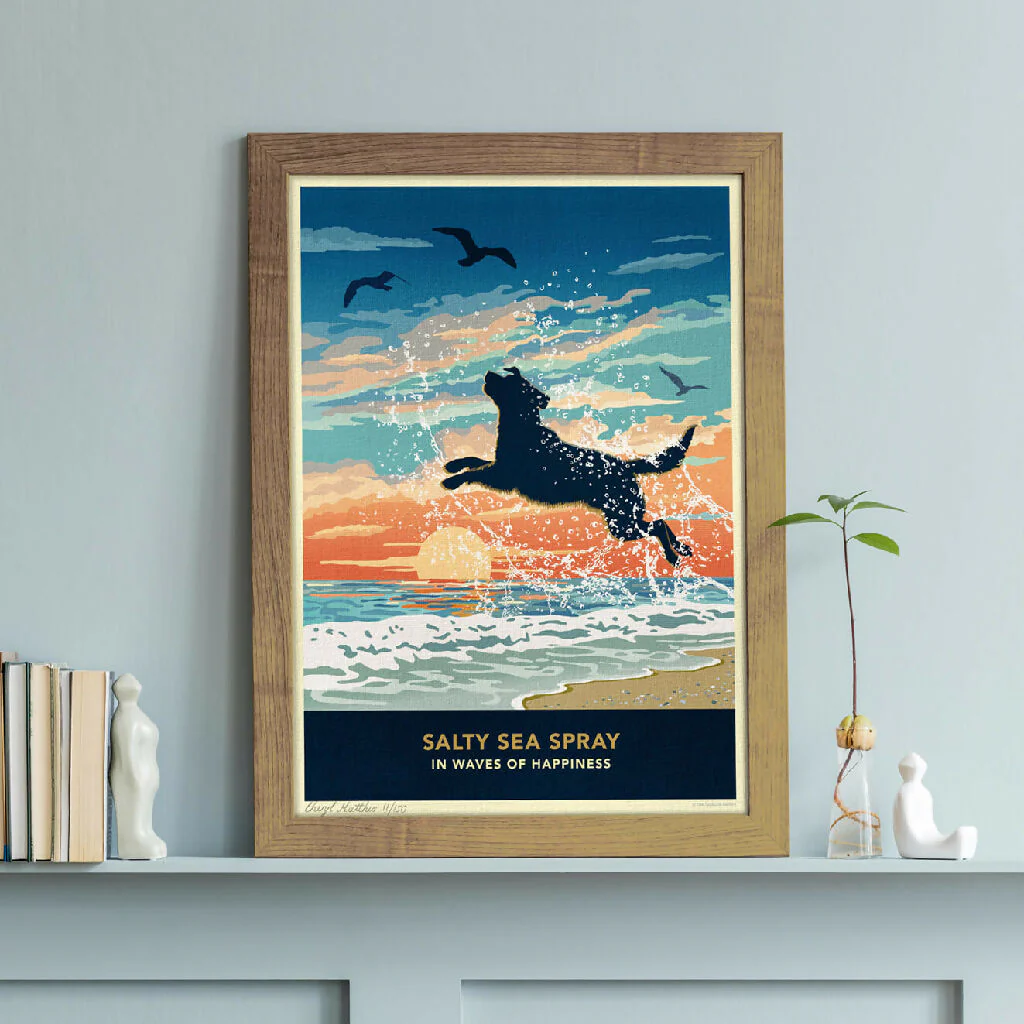 LABRADOR 'WAVES OF HAPPINESS’ LIMITED EDITION ART PRINT - Image 4