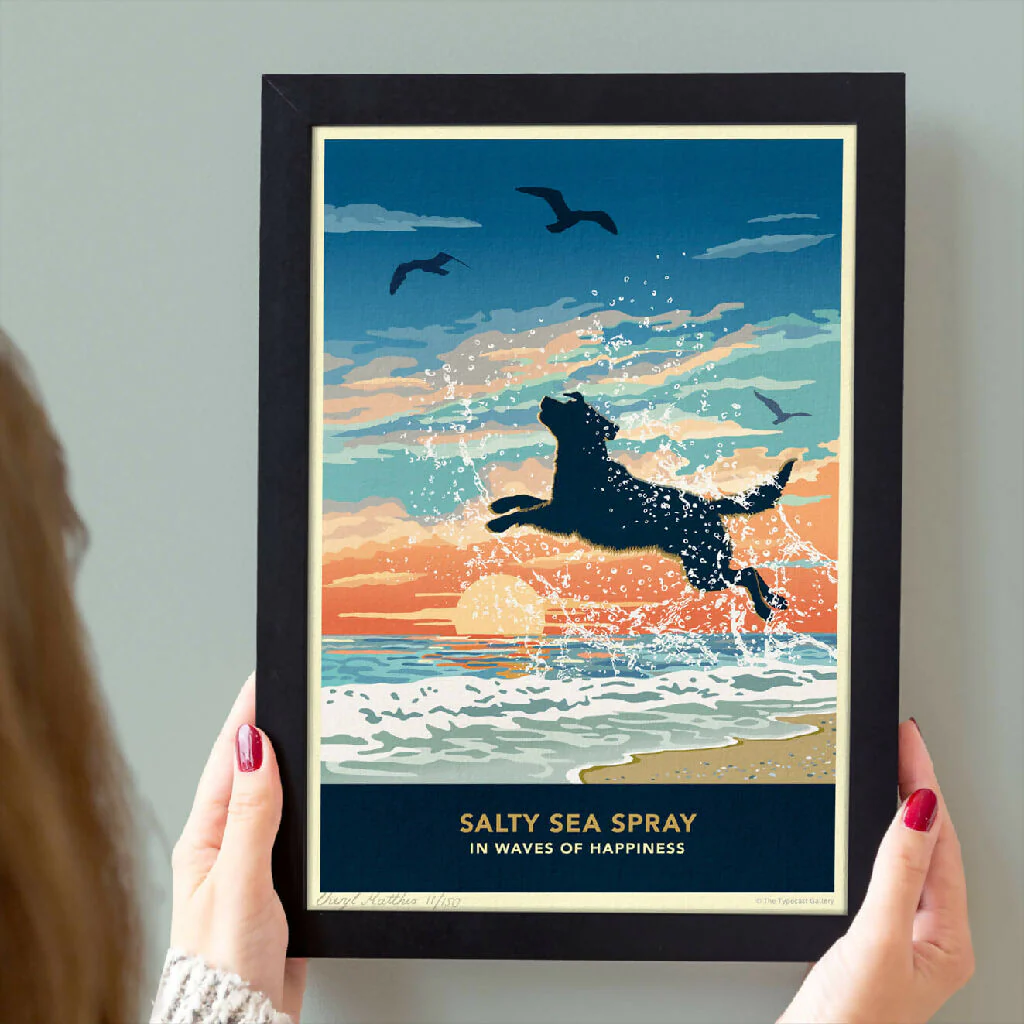LABRADOR 'WAVES OF HAPPINESS’ LIMITED EDITION ART PRINT - Image 5