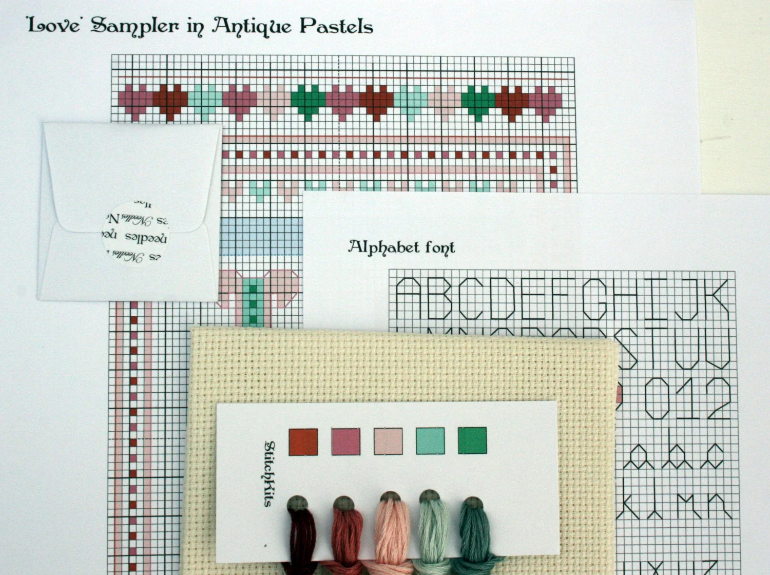 Wedding and Anniversary Sampler Cross Stitch Kit - Image 4