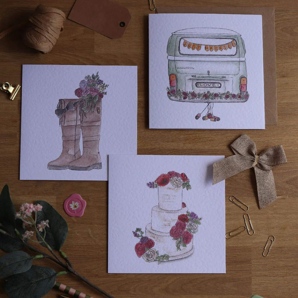Wedding Cake Greeting Card - Image 3