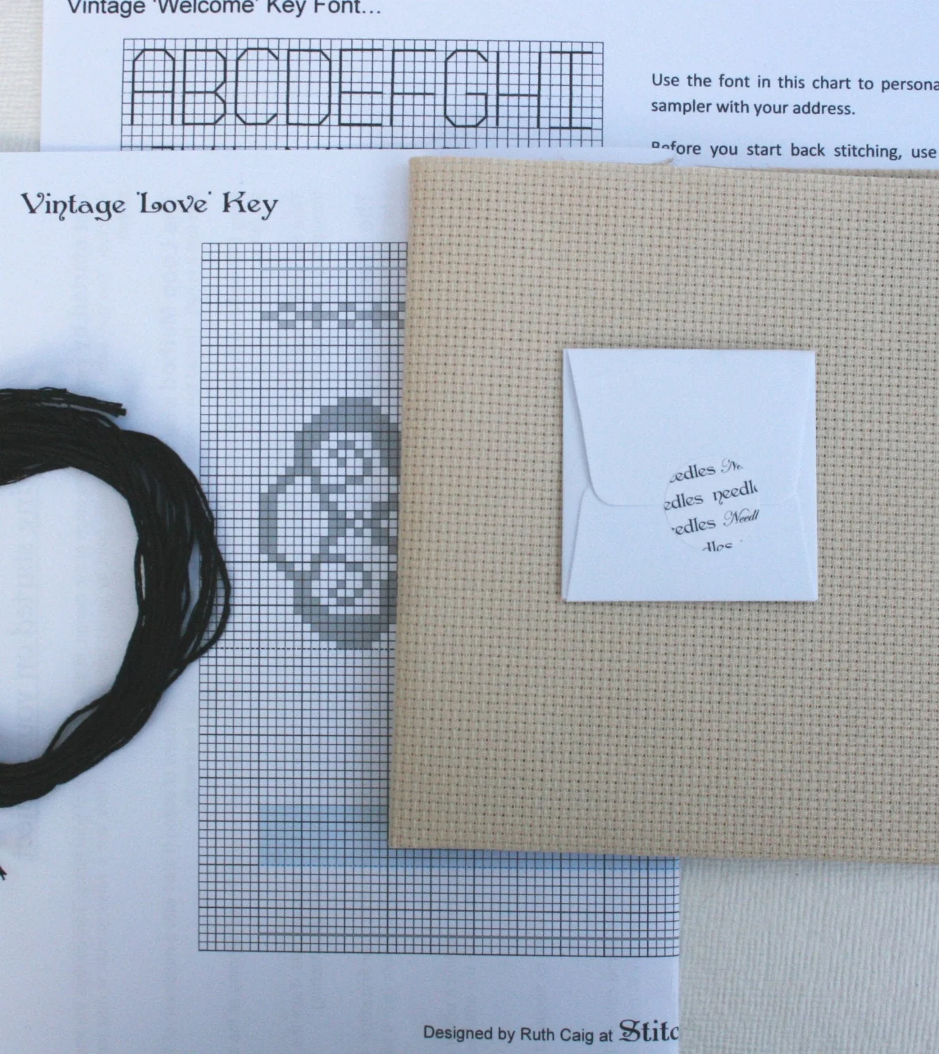 Welcome We Have Wine & WIFI, Cross Stitch Kit - Image 5