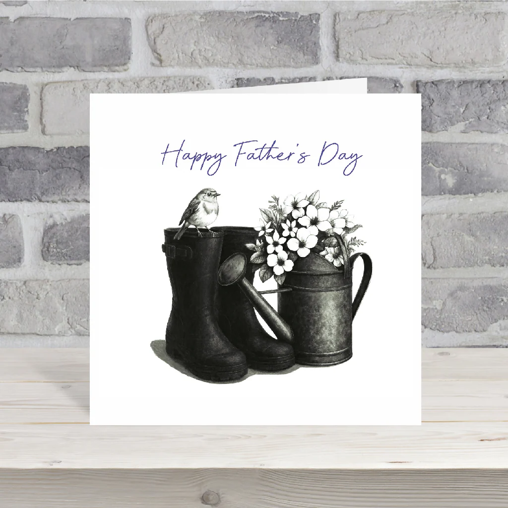 Wellington Boots & Robin Wishes for Father’s Day