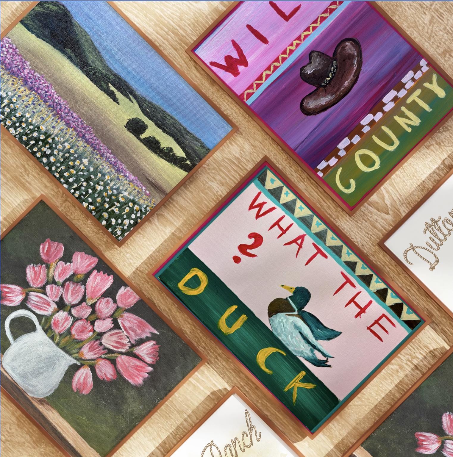 Western Art Print, Cowboy Ranch Decor Log Cabin Artwork - Image 2