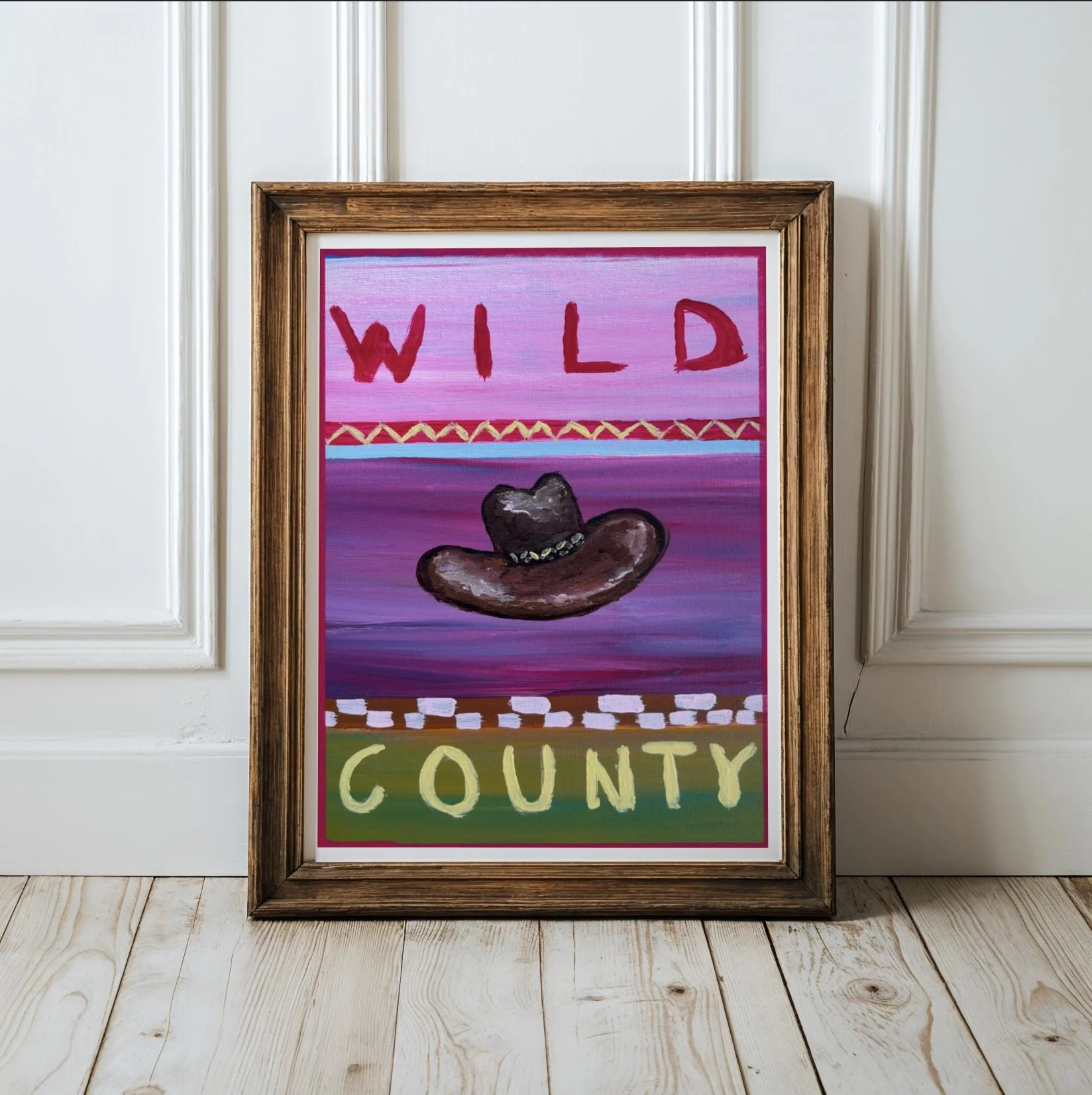 Western Art Print, Cowboy Ranch Decor Log Cabin Artwork - Image 4