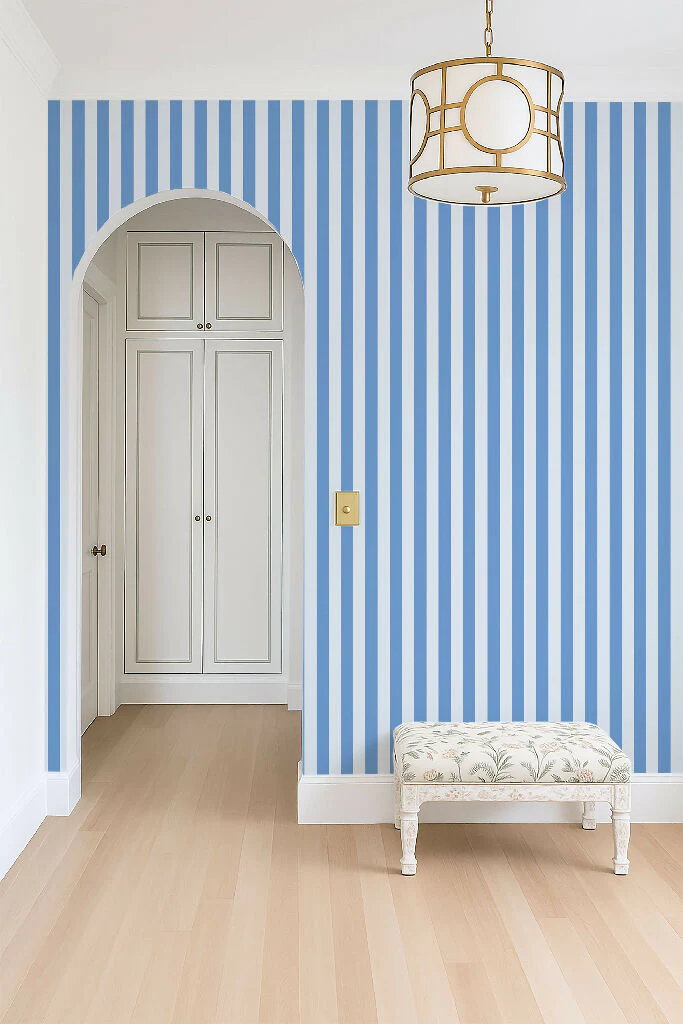 Weymouth Beach Stripe Wallpaper - Image 4