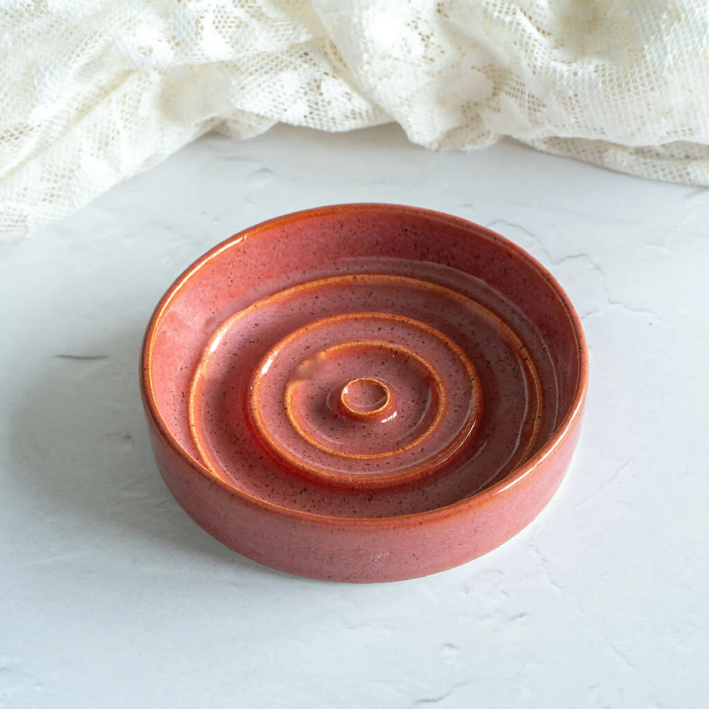 Wheel-Thrown Soap Dish with Ridges - Image 3
