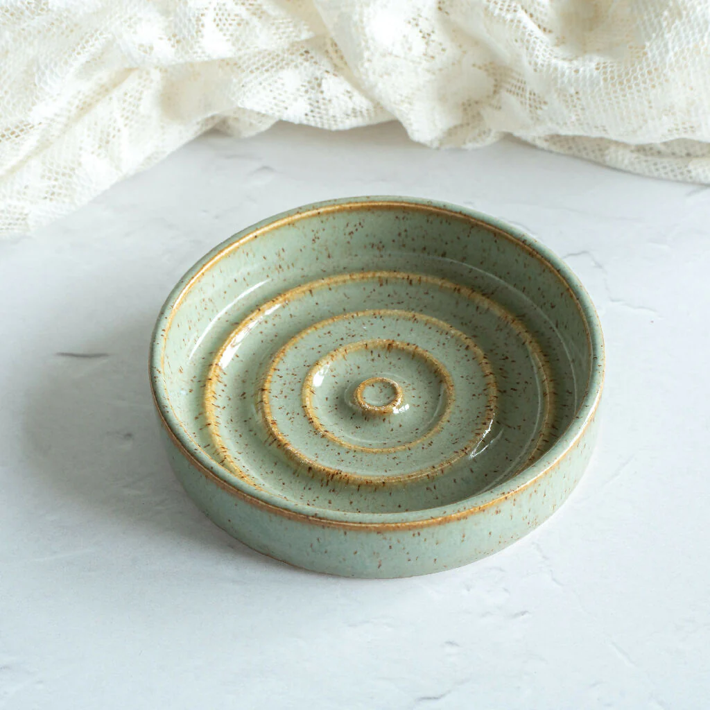 Wheel-Thrown Soap Dish with Ridges - Image 7