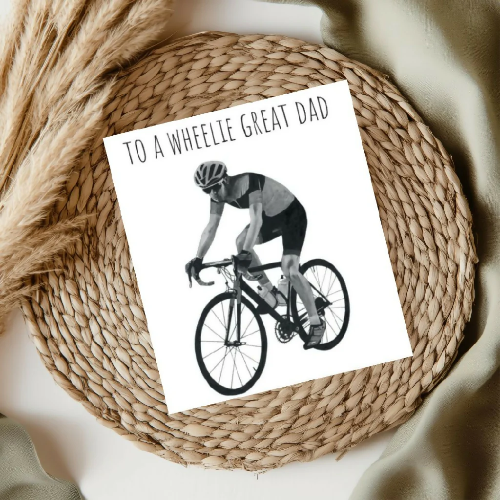 Wheelie Great Dad Cyclist Father’s Day Card