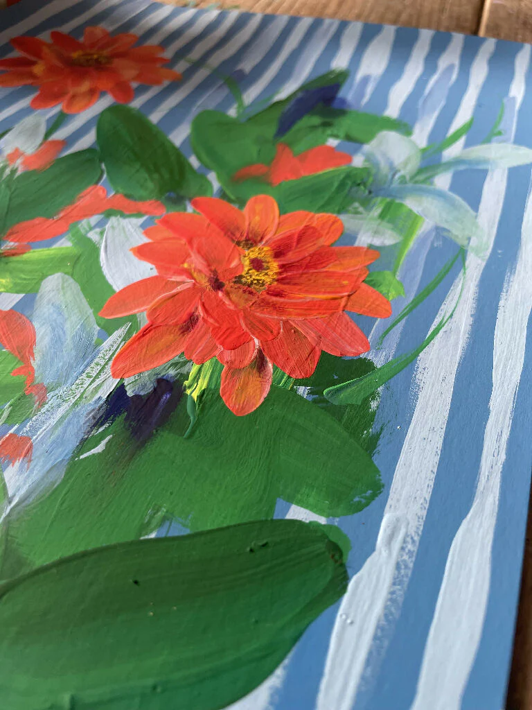 'When Life Gives' Floral Original Painting - Image 2