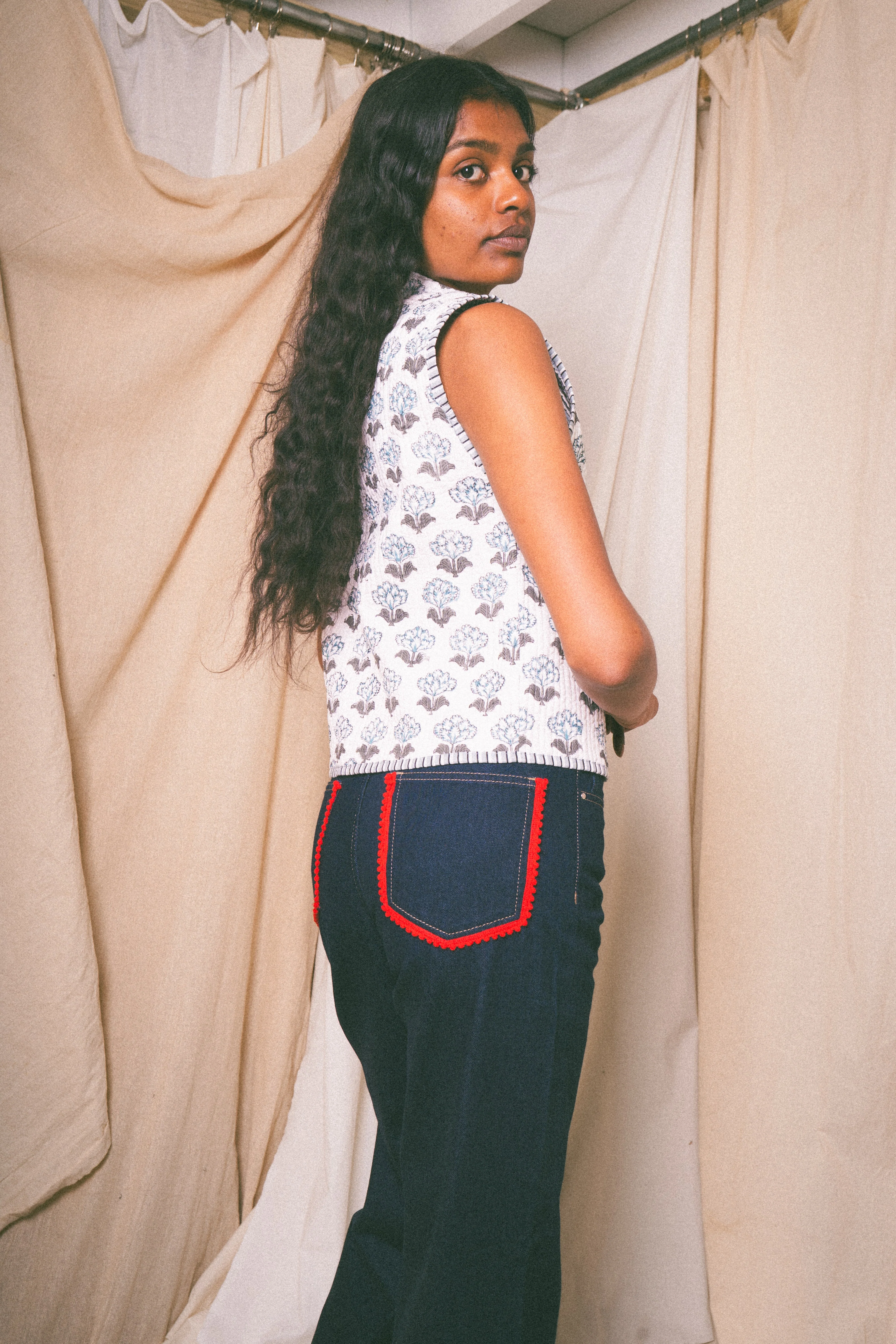 White Amour Waistcoat - Image 2