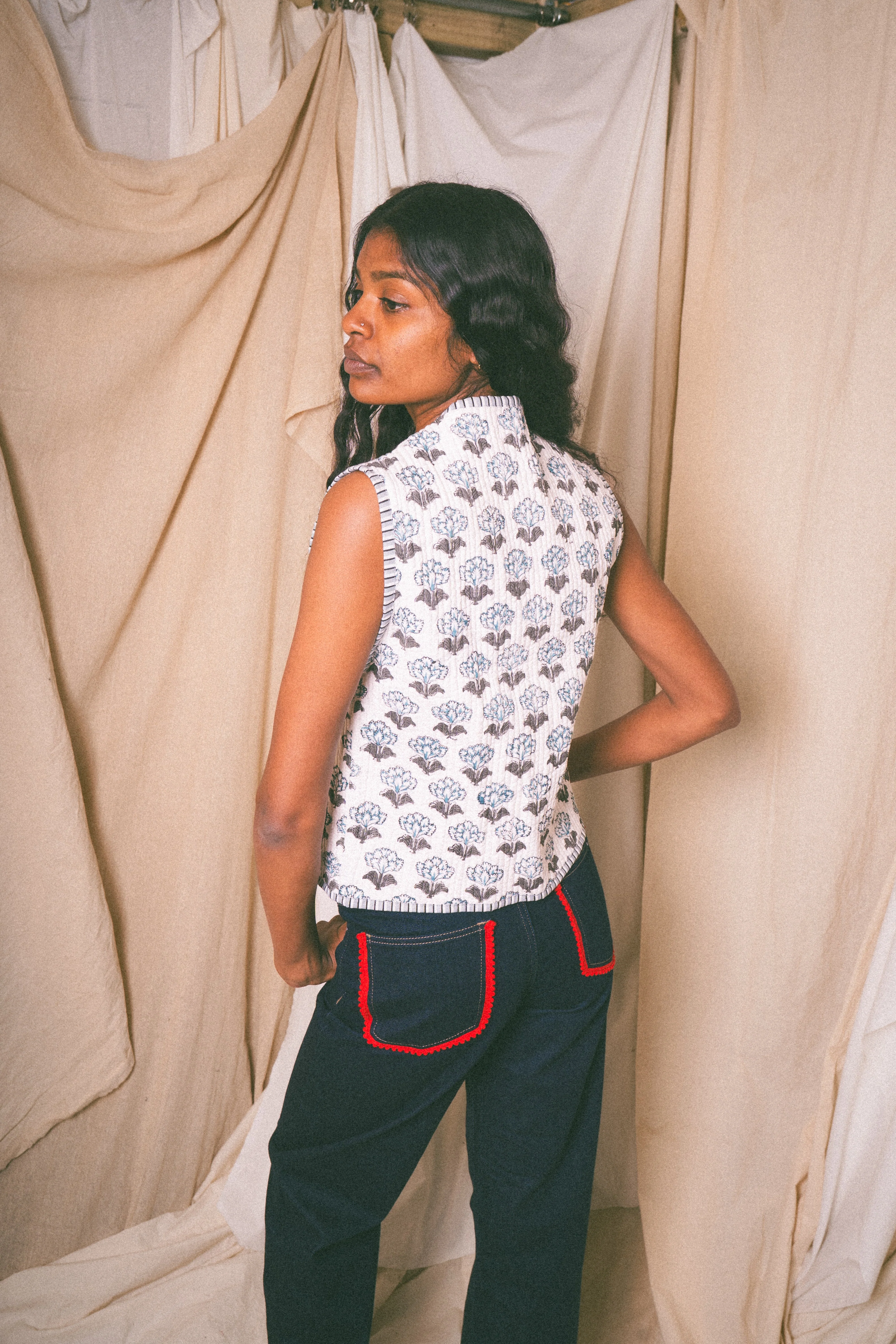 White Amour Waistcoat - Image 4