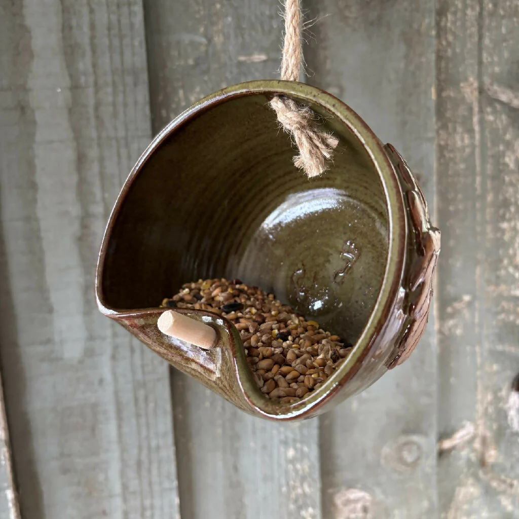 Garden / Wild Bird Feeder ceramic hanging - Image 10