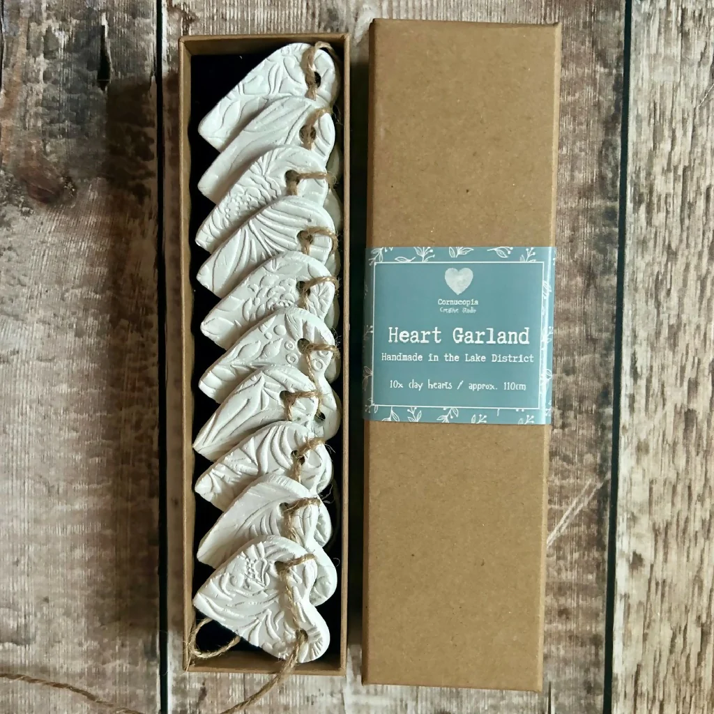 Wild Botanical Clay Heart Garland - Image 4