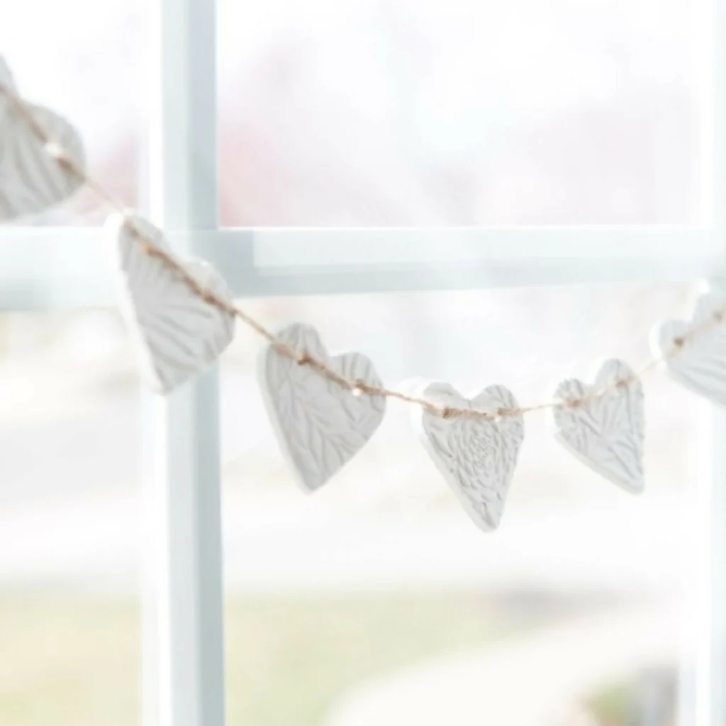 Wild Botanical Clay Heart Garland - Image 7