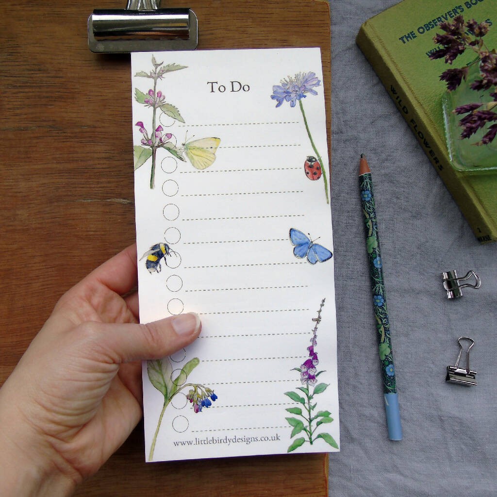 Wild Flower 'To Do' List Notepad - Image 3