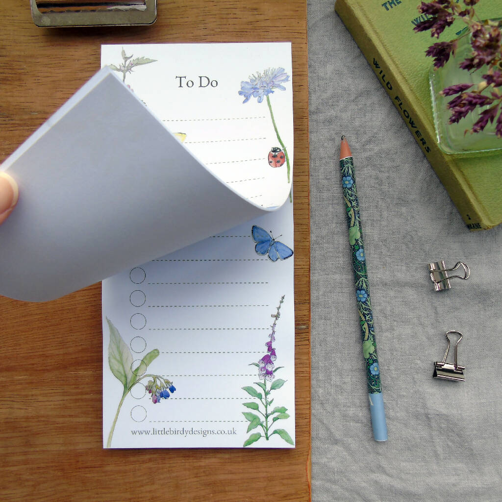 Wild Flower 'To Do' List Notepad - Image 4