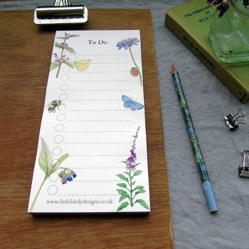 Wild Flower 'To Do' List Notepad - Image 5
