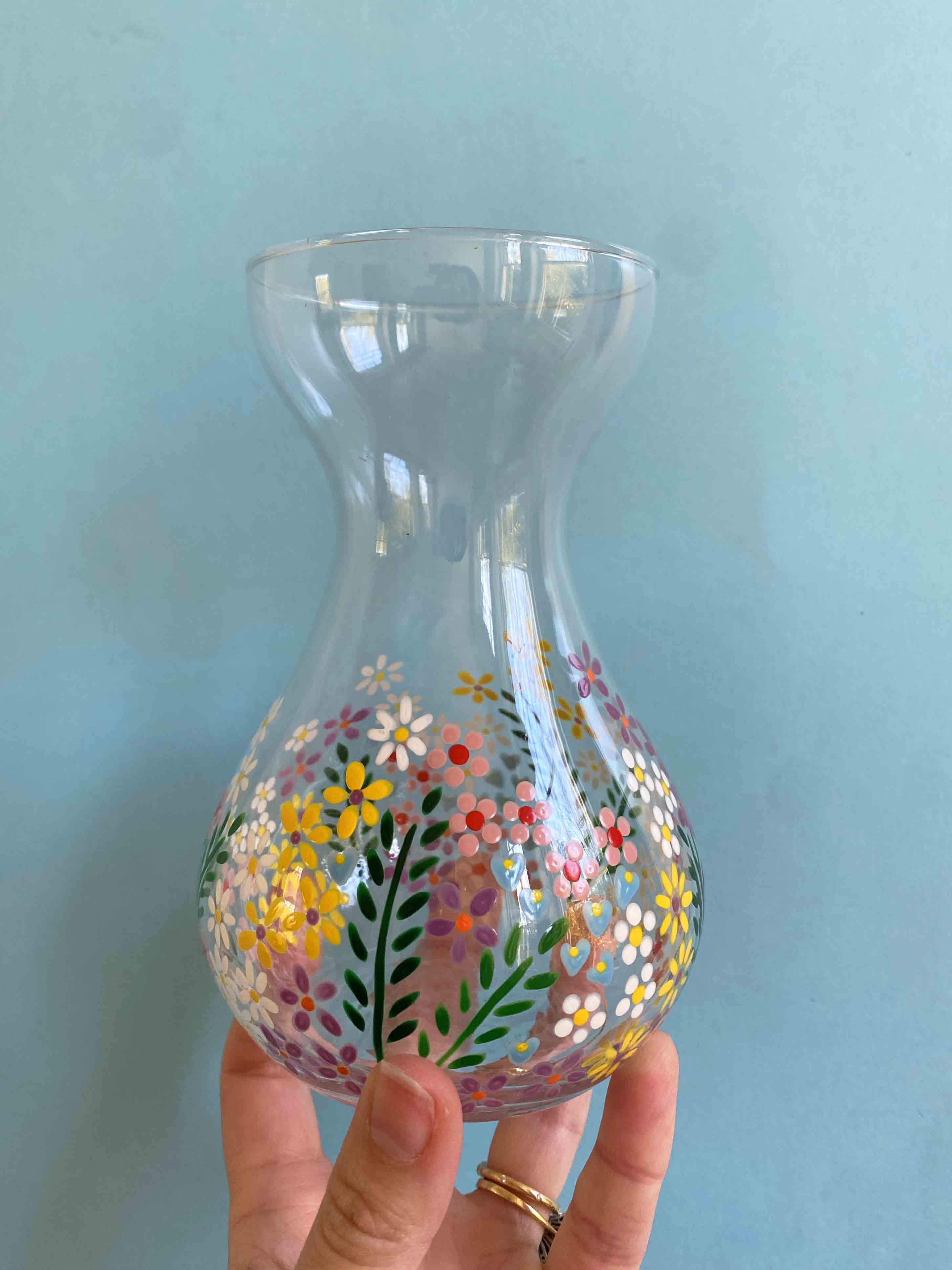 Wild flower vintage petite slim vase - Image 3