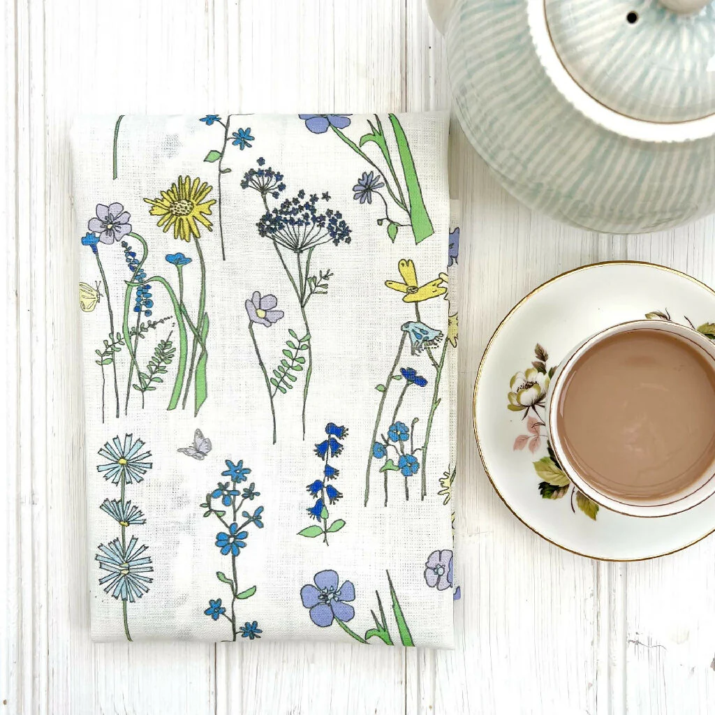 Wildflower Linen Tea Towel - Image 5