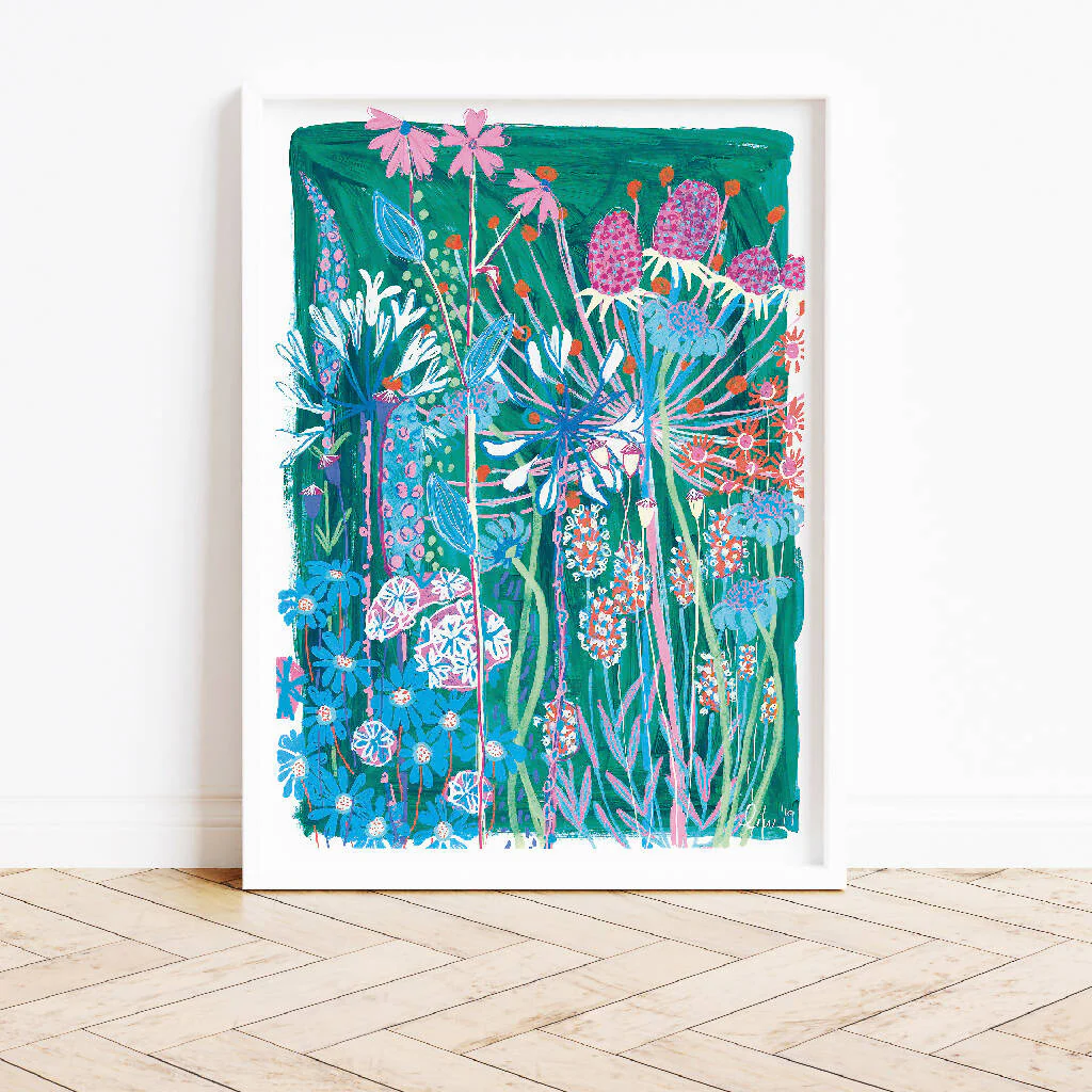 Wildflower Print Trio in Blue - Image 5