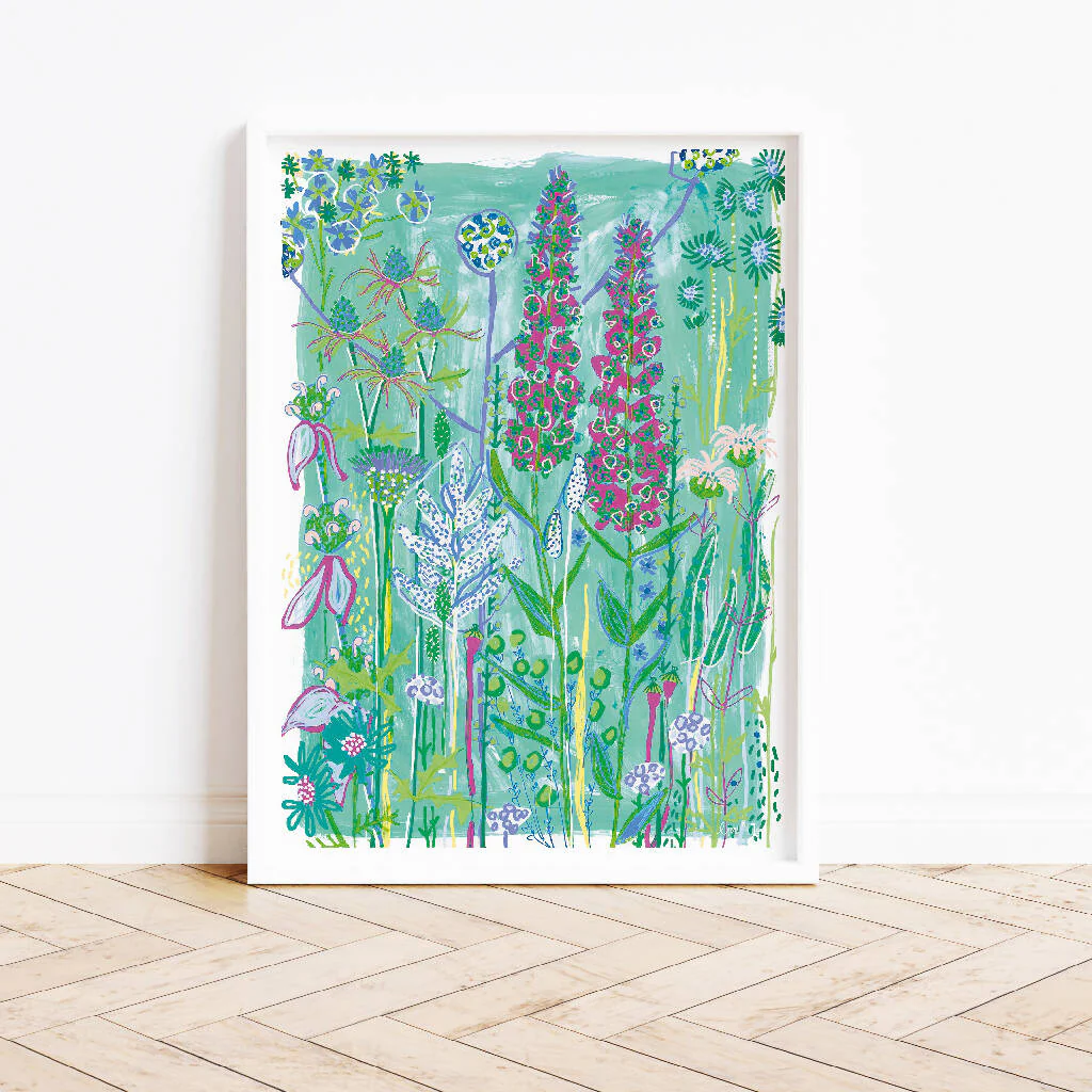 Wildflower Print Trio in Blue - Image 7