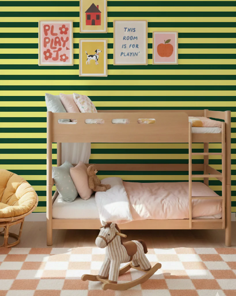 Wimbledon Stripe Wallpaper - Image 3