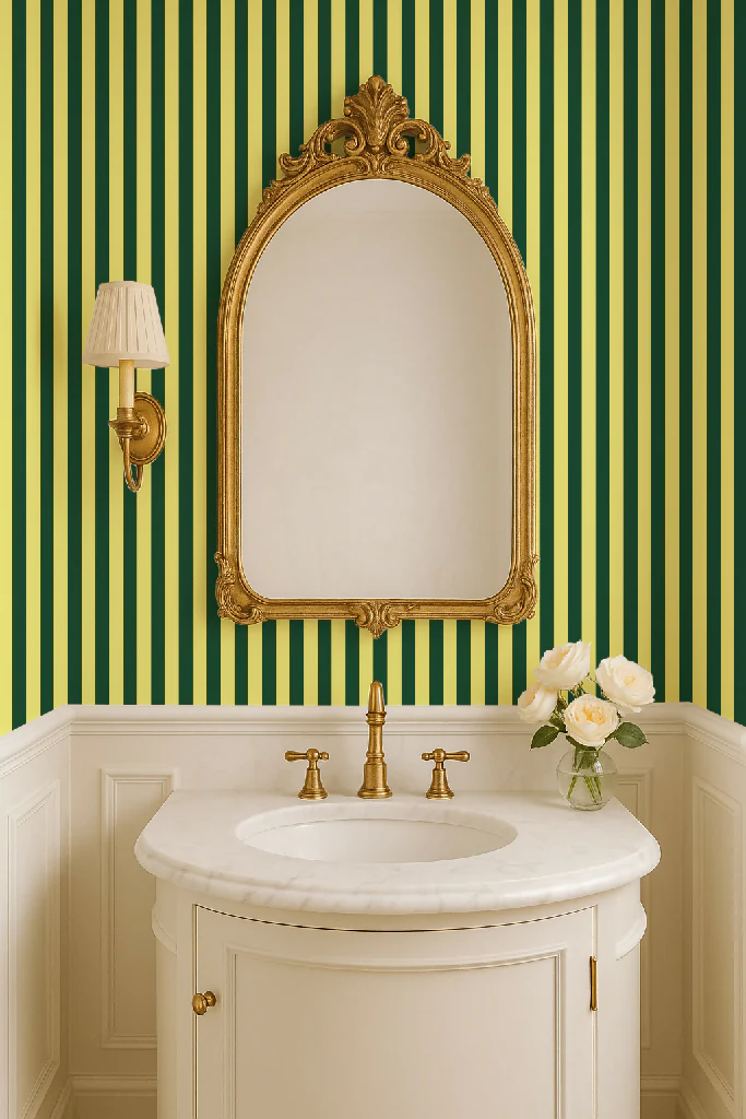 Wimbledon Stripe Wallpaper - Image 6