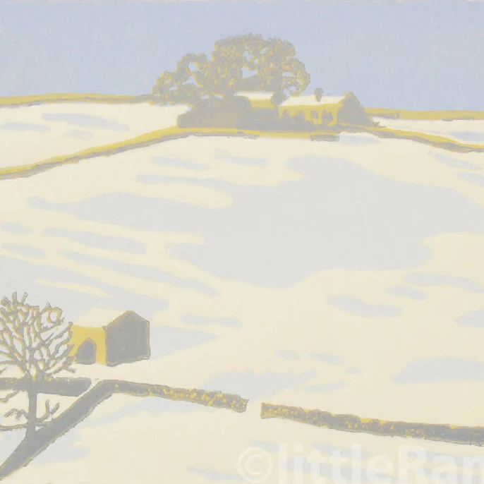 Winter Dales - Limited Edition - Original Linocut Print - Image 3