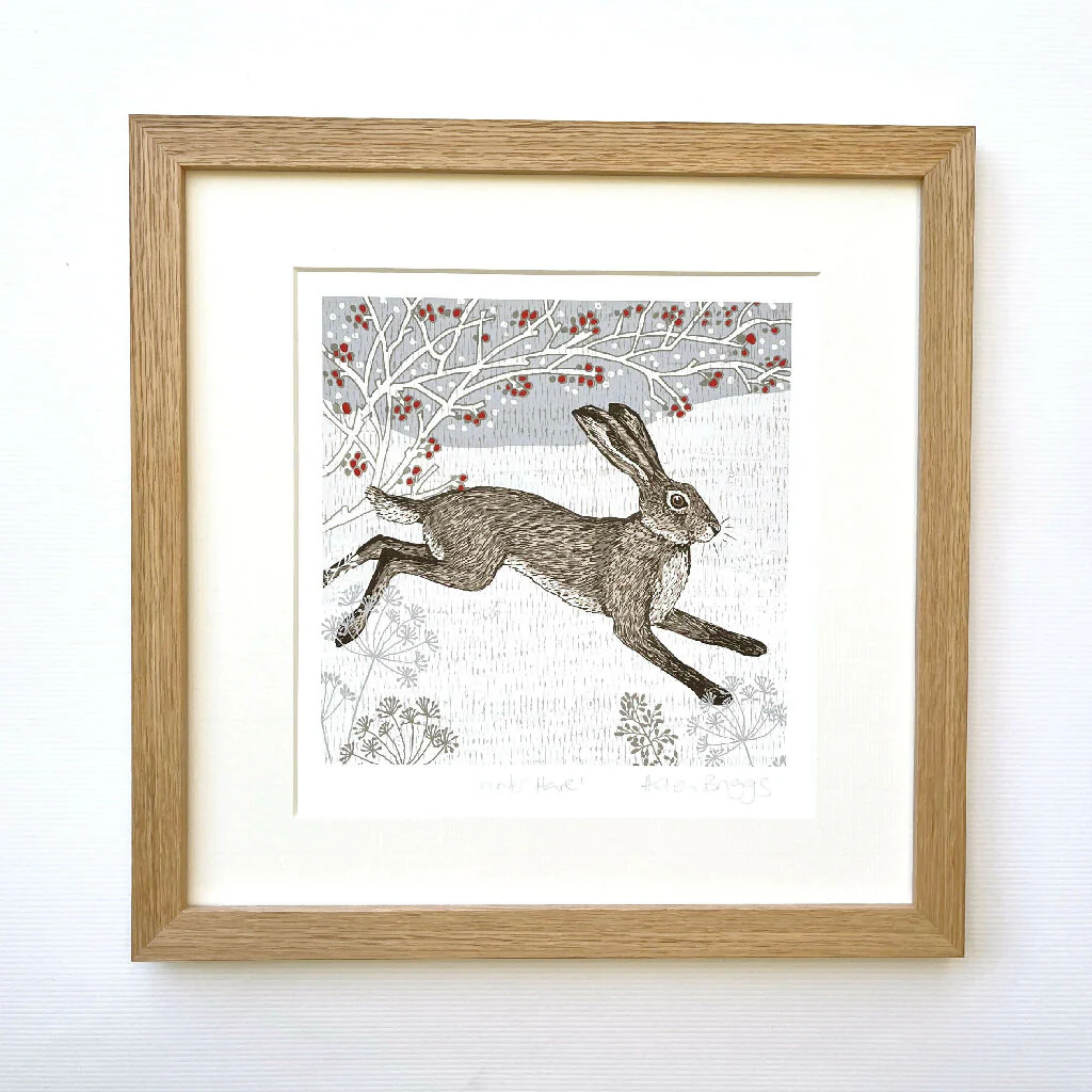 Winter Hare- Signed and Mounted Giclée Art Print - Image 4