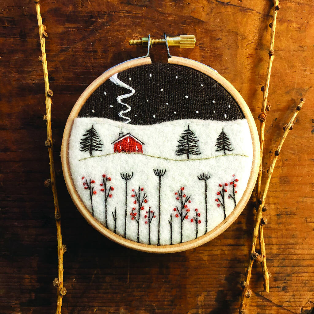 Winter Landscape Embroidery - Image 5