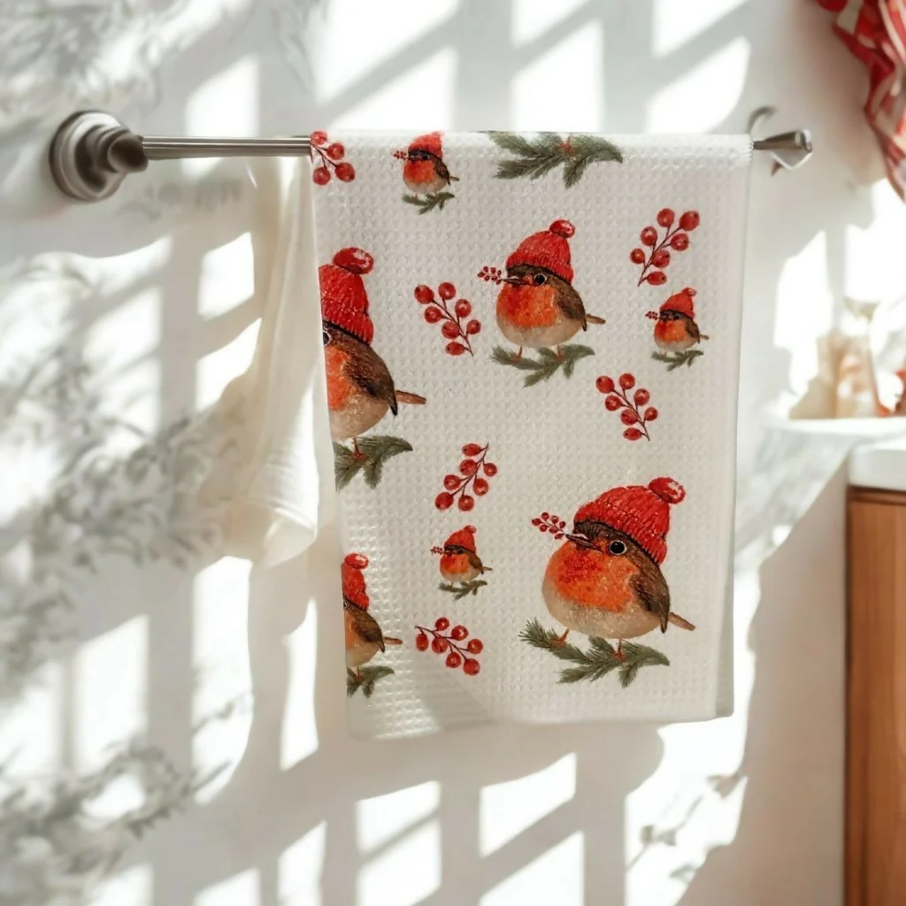 Robin Tea Towel - Country Collection - Image 2