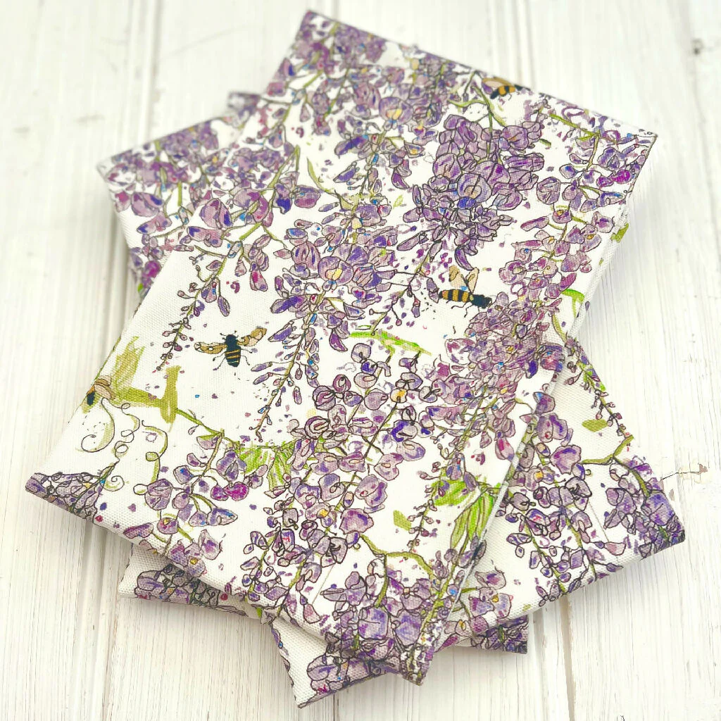 Wisteria Print Organic Cotton Tea Towel - Image 4