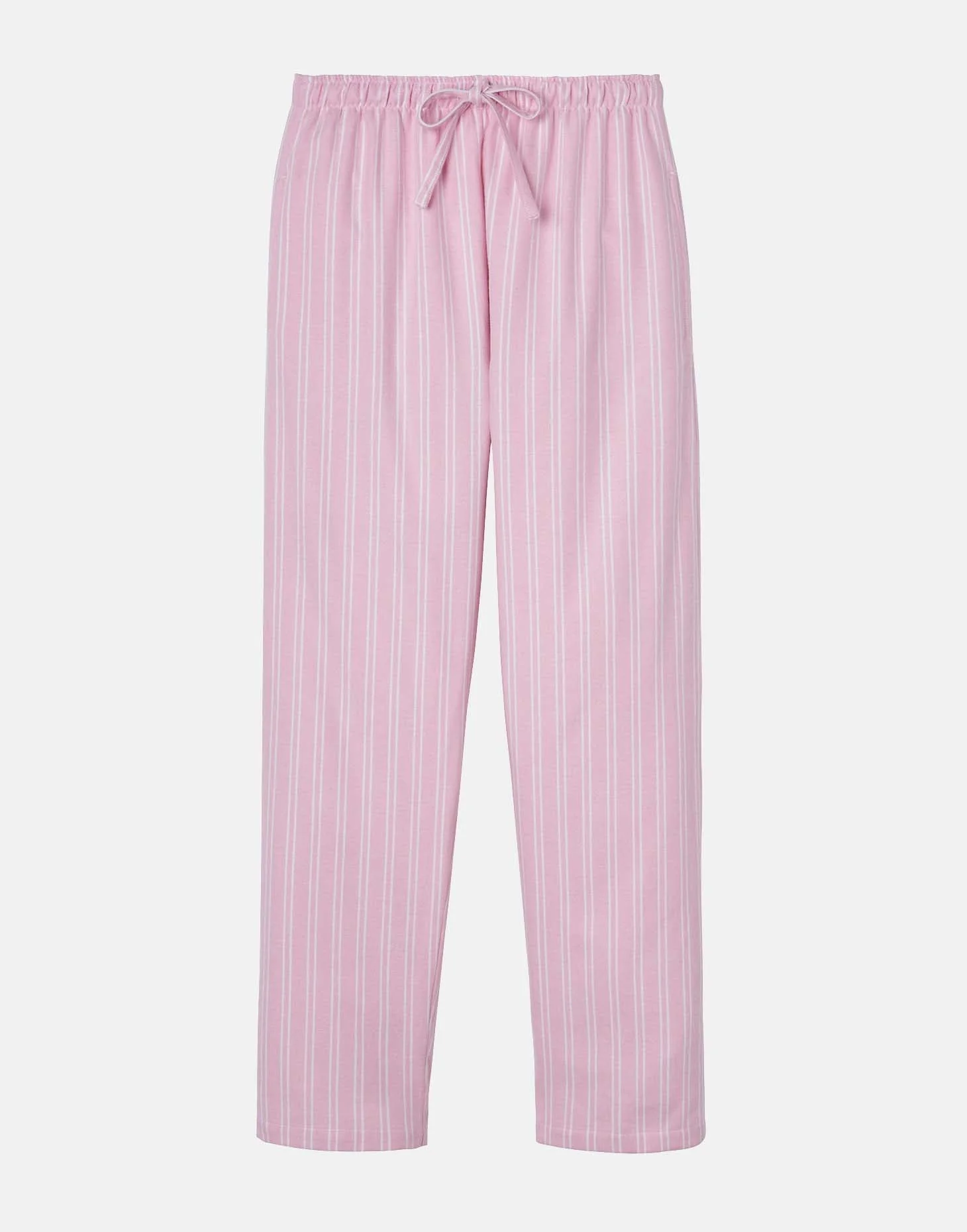 Women's Brushed Cotton Pyjama Set – Westwood Pink Stripe - Image 9