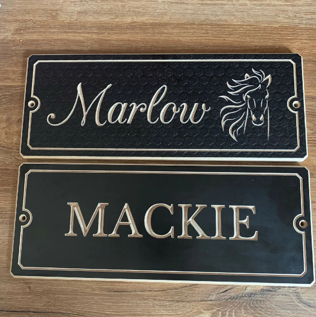 Wooden Engraved Stable Name Plaque - Image 9