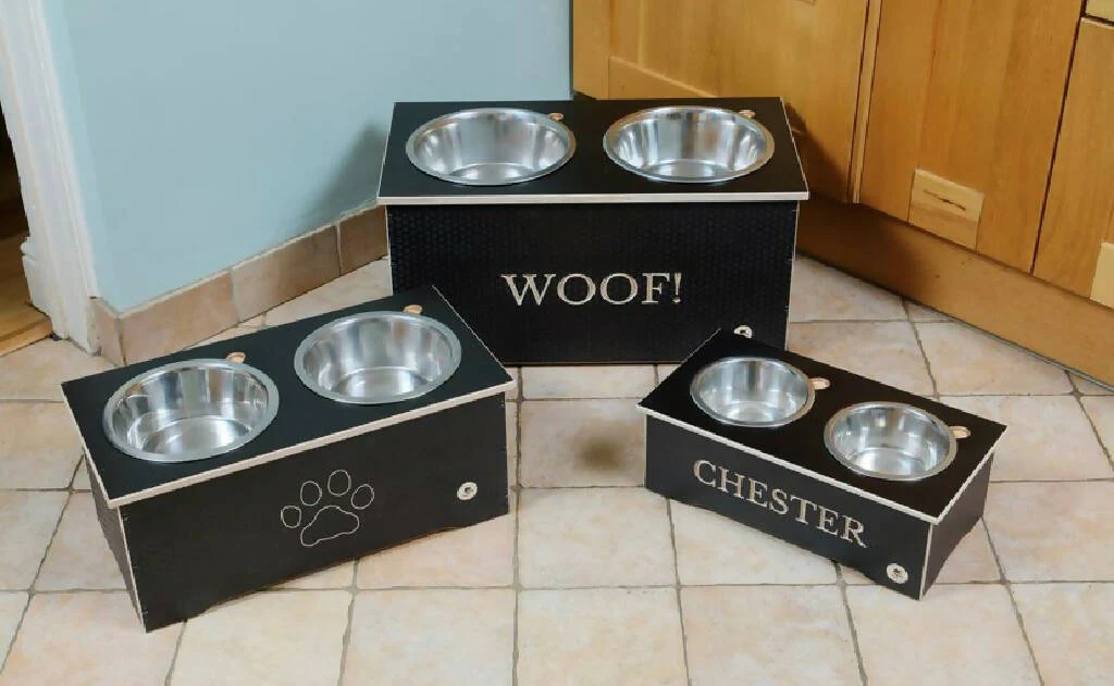 Wooden Raised Dog Bowl Stand - Image 3