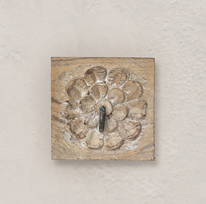 Wooden Square Single Wall Hook - Image 4