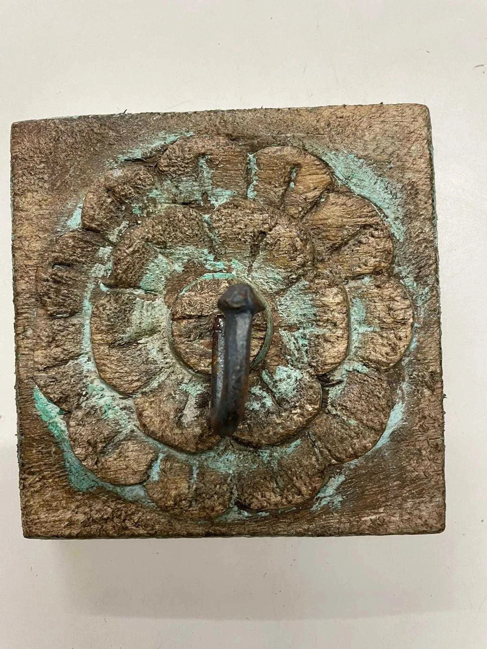 Wooden Square Single Wall Hook - Image 7