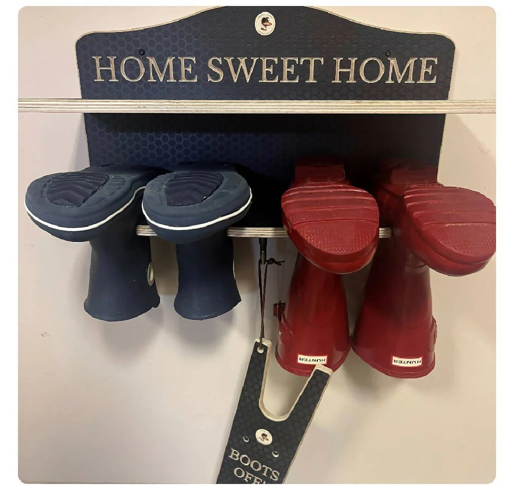 Wooden Welly Rack In Brown - Image 11