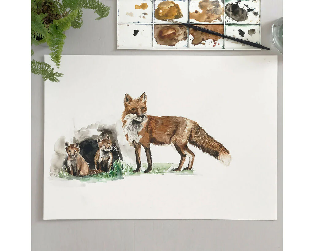 Woodland Animals Curtain Fabric - Image 4