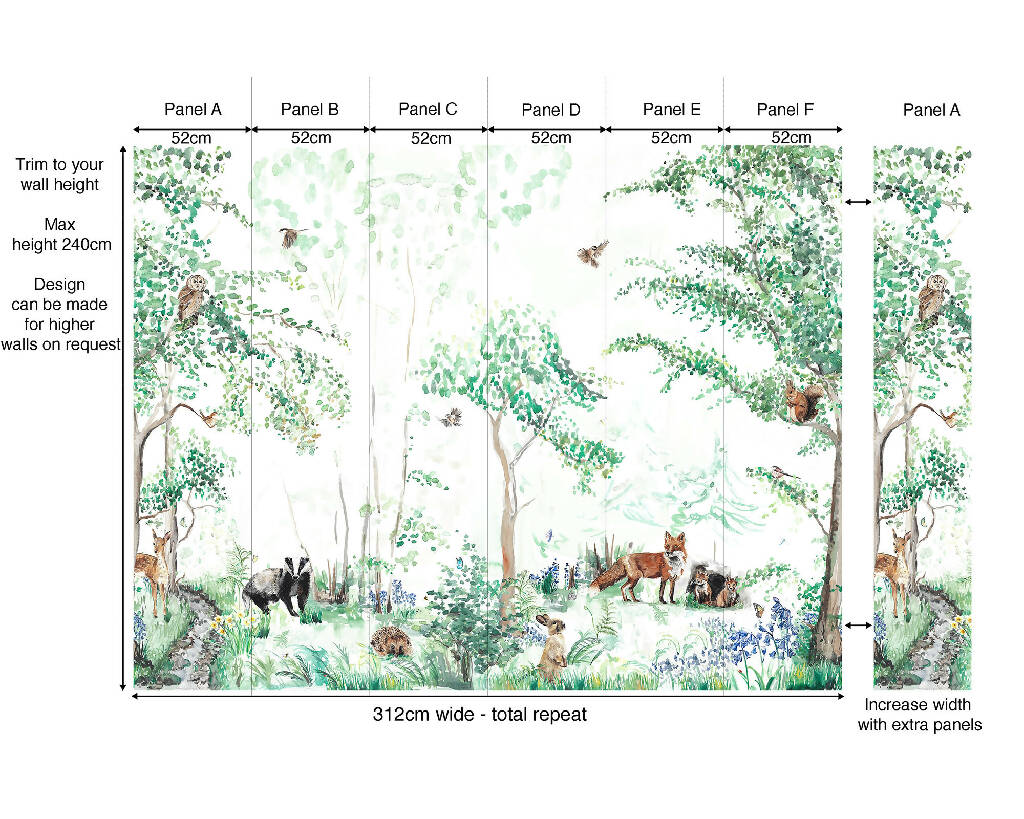 Woodland Mural Wallpaper - Image 6