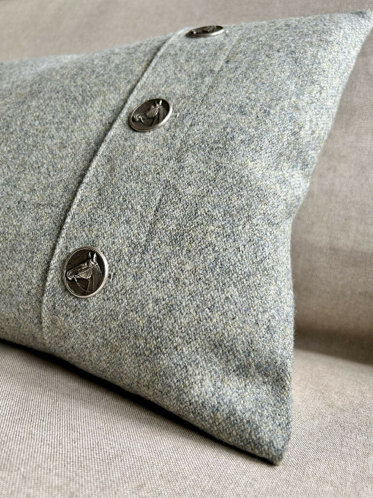 Wool Equestrian Bolster Cushion - Image 4