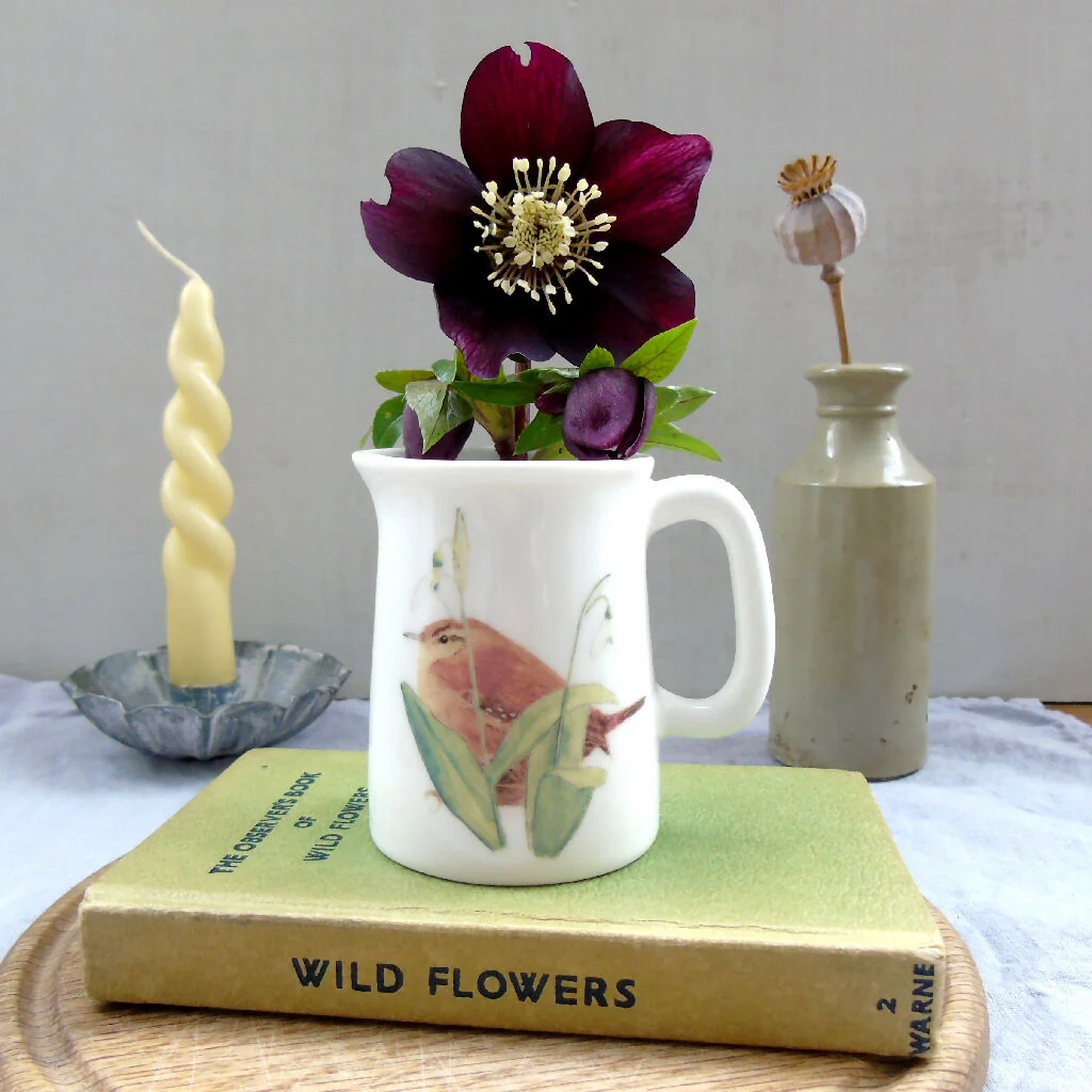 Wren and Snowdrops Fine Bone China Quarter Pint Jug - Image 5