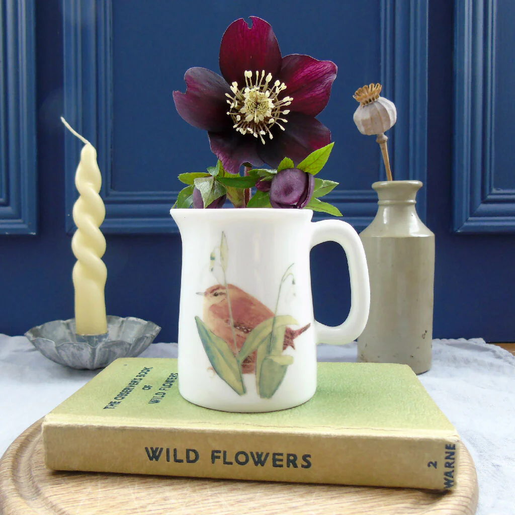 Wren and Snowdrops Fine Bone China Quarter Pint Jug - Image 6