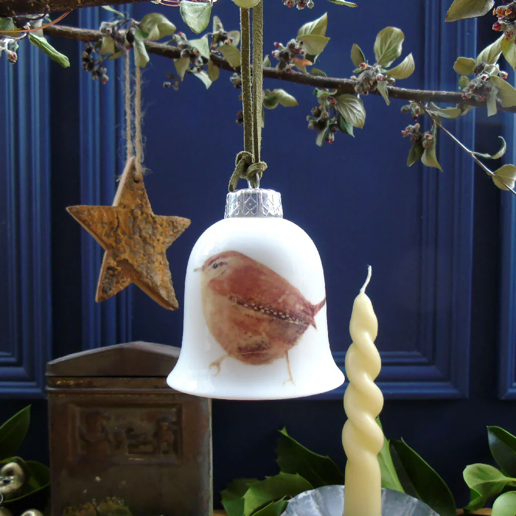 Wren Fine Bone China Bell Decoration - Image 4