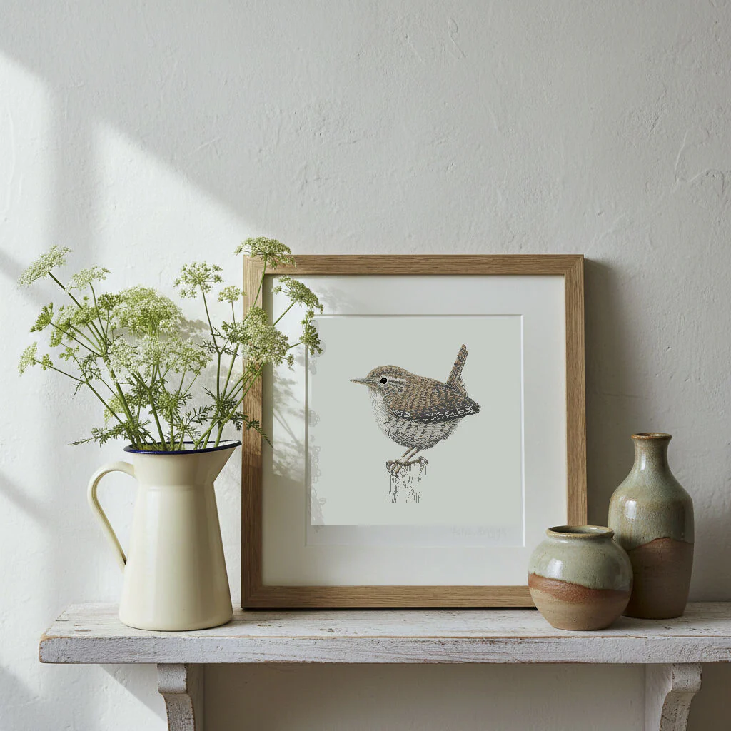 Wren Signed and Mounted Giclée Art Print