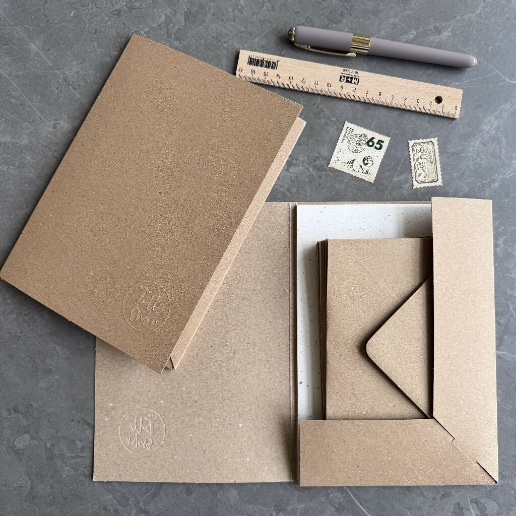 Writing Paper Set made with coffee waste - Image 3