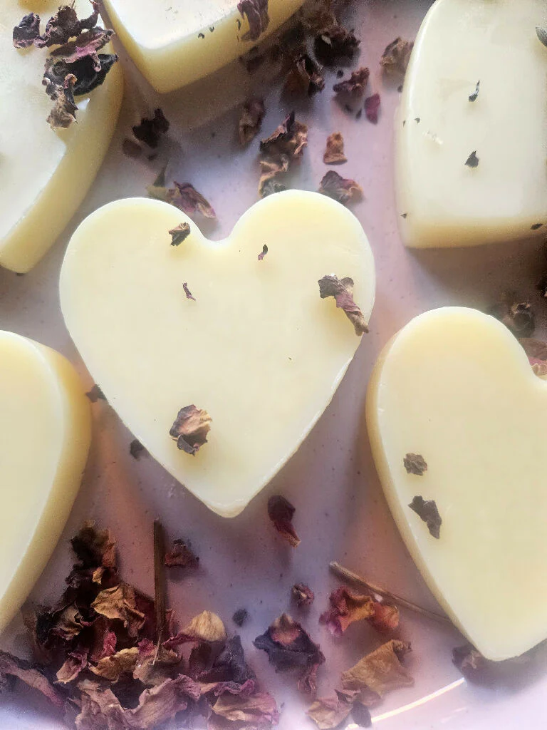 Ylang-Ylang & Vanilla Lotion Bar Heart-shaped Valentine and Mothers day gift - Image 2